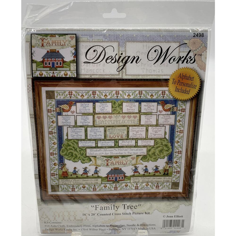 SEALED Design Works “Family Tree” Cross Stitch Kit